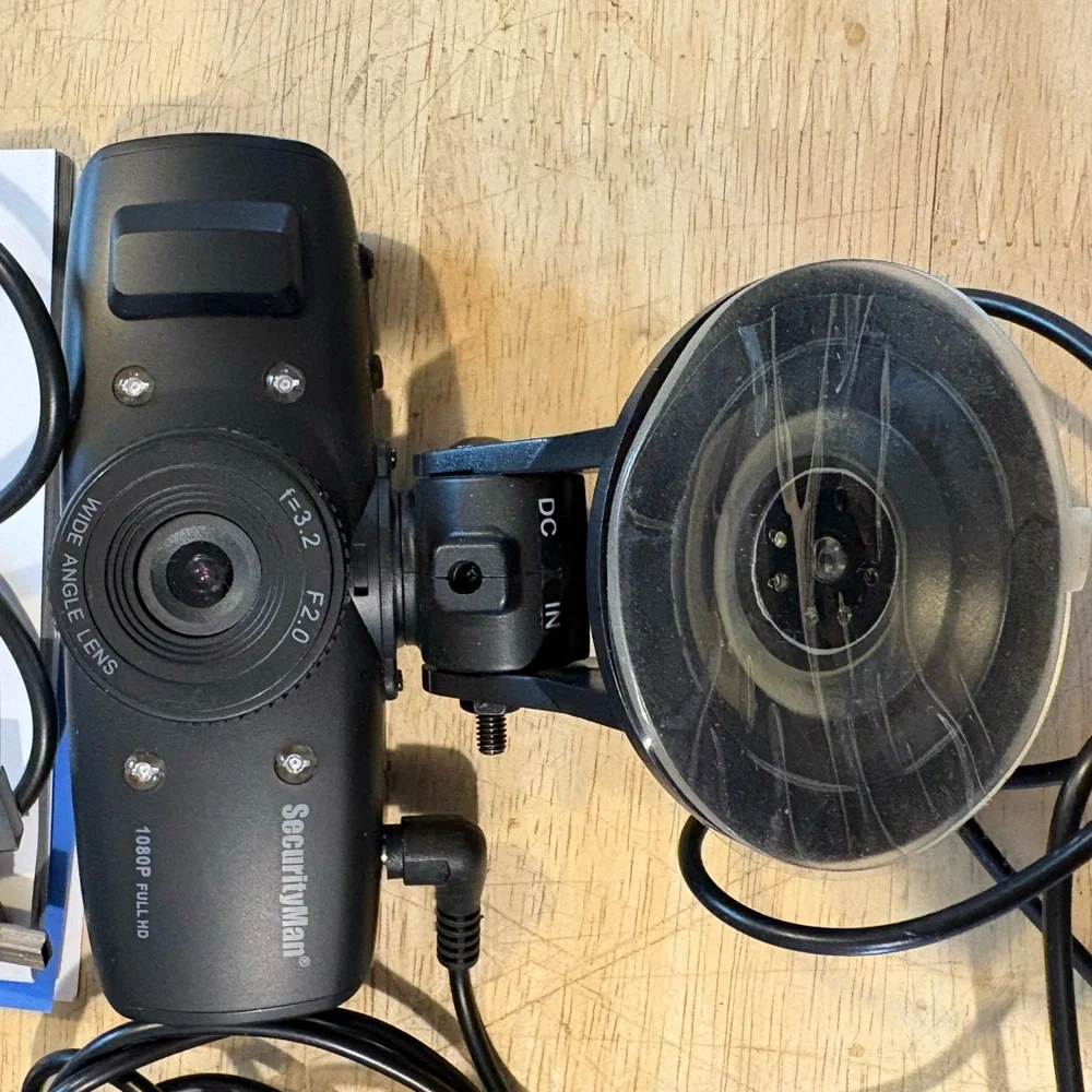 Car Camera Recorder with Full HD, Impact Recording, 130 degree FOV, Battery